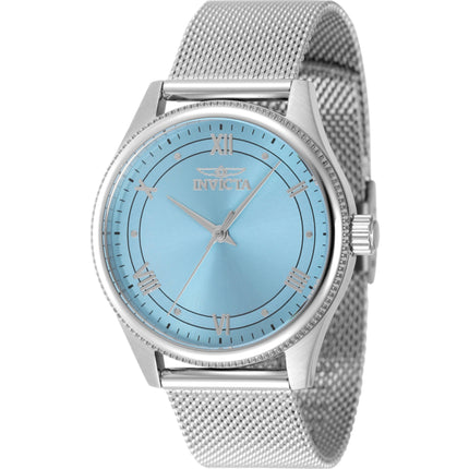 Invicta Women's Watch - Celestial Quartz Light Blue Dial Silver Mesh Bracelet | 48487 ,