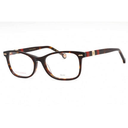 Carolina Herrera Women's Eyeglasses - Havana Red Plastic Frame | HER 0110 0O63 00 ,