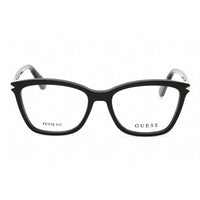 Guess Women's Eyeglasses - Shiny Black Plastic Cat Eye Full Rim Frame | GU2880 001 ,