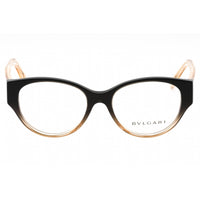 Bvlgari Women's Eyeglasses - Black Shading Beige Plastic Round Frame | 0BV4217 5450 ,