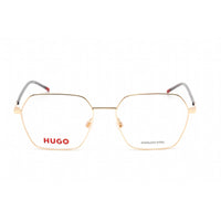 Hugo Women's Eyeglasses - Gold Metal Geometric Shape Full Rim Frame | HG 1279 0J5G 00 ,