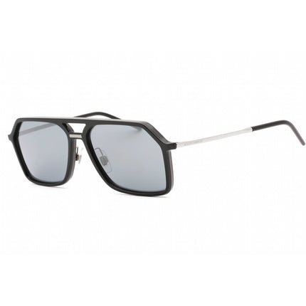 Dolce & Gabbana Men's Sunglasses - Black/Gunmetal Rectangular Frame | 0DG6196 501/6G ,