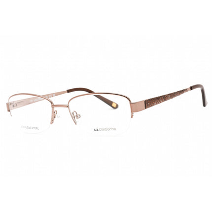 Liz Claiborne Women's Eyeglasses - Brown Oval Frame Clear Demo Lens | L 611 01B8 00 ,