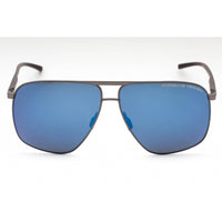 Porsche Men's Sunglasses - Dark Grey/Red Metal Navigator Full Rim Frame | P8933 C ,