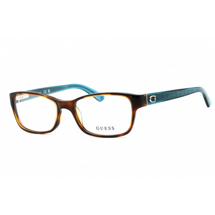 Guess Women's Eyeglasses - Dark Havana/Clear Acetate Cat Eye Full Rim | GU2591 052 ,