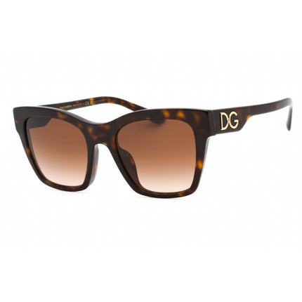 Dolce & Gabbana Women's Sunglasses - Dark Havana Cat Eye Plastic | 0DG4384F 502/13 ,
