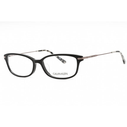 Calvin Klein Women's Eyeglasses - Black Plastic Rectangular Full Rim | CK18714A 001 ,