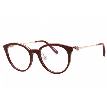 Chopard Women's Eyeglasses - Shiny Bordeaux Plastic Round Full Rim | VCH331S 09FH ,
