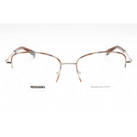 Missoni Women's Eyeglasses - Palladium Horn Half Rim Cat Eye Frame | MIS 0122 H16 00 ,
