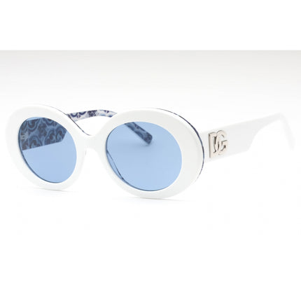 Dolce & Gabbana Women's Sunglasses - White On Blue Maiolica Frame | 0DG4448 337155 ,