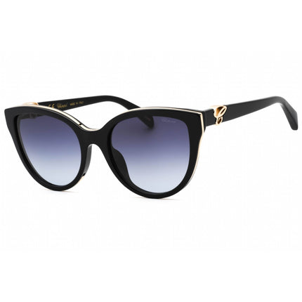 Chopard Women's Sunglasses - Shiny Dark Blue Cat Eye Full Rim Frame | SCH317 09AG ,