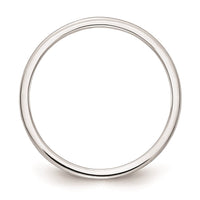 10K White Gold 1.2mm Half Round Satin Stackable Band | 1STK24-120W ,