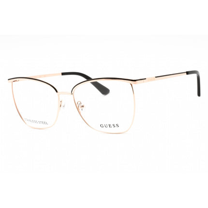 Guess Women's Eyeglasses - Black/Other Metal Full Rim Cat Eye Shape Frame | GU2878 005 ,