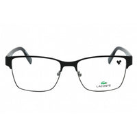 Lacoste Men's Eyeglasses - Matte Black Metal Square Full Rim 53 mm Frame | L2286 002 ,