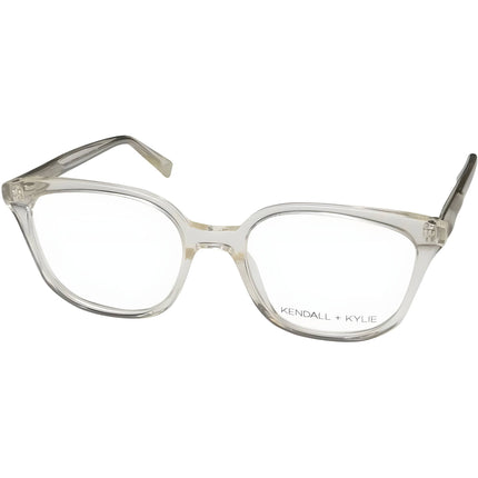 Kendall + Kylie Women's Eyeglasses - Yellow Acetate Square Frame | KKO100 ZOEY 740 ,
