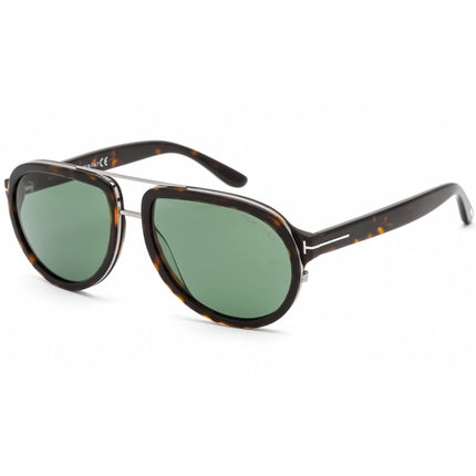 Tom Ford Men's Sunglasses - Dark Havana Plastic Pilot Full Rim Frame | FT0779 52N ,