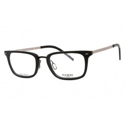 Flexon Men's Eyeglasses - Black Acetate Rectangular Full Rim Frame | FLEXON B2021 001 ,
