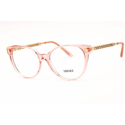 Versace Women's Eyeglasses - Transparent Pink Acetate Full Rim Frame | 0VE3353 5323 ,