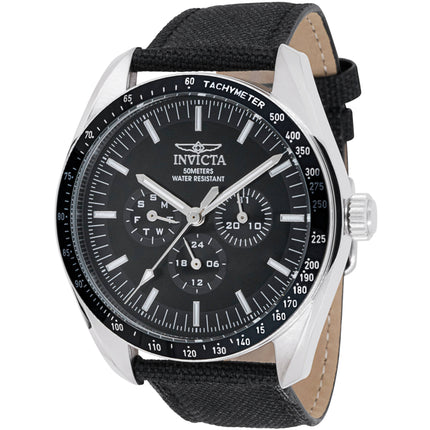 Invicta Men's Watch - Specialty Quartz Black Nylon Strap Day-Date Display | 45970 ,