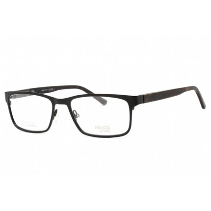 Elasta Men's Eyeglasses - Matte Black Rectangular Full Rim Frame | E 3128 0003 00 ,