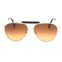 Tom Ford Men's Sunglasses - Gold Metal Pilot 59mm Frame Brown Lens | FT0995 32E ,