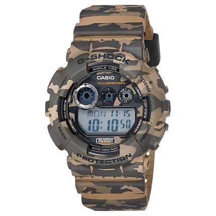 Casio Men's Digital Watch - G-Shock World Time Resin Strap Dive | GD120CM-5 ,