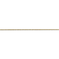 10K Rose Gold .5 mm Carded Cable Rope Chain | 10K5RR ,