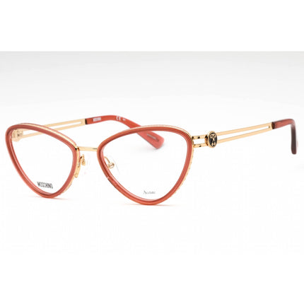 Moschino Women's Eyeglasses - Burgundy Metal Cat Eye Shape Full Rim Frame | MOS585 LHF ,
