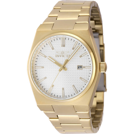 Invicta Men's Watch - Speedway Quartz Silver Dial Yellow Gold Steel Bracelet | 48400 ,