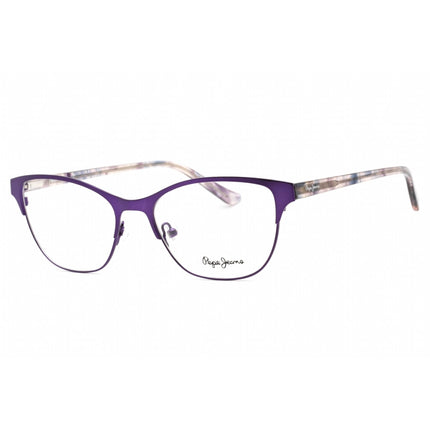 Pepe Jeans Women's Eyeglasses - Purple Metal Cat Eye Frame Clear Demo Lens | PJ1386 C3 ,