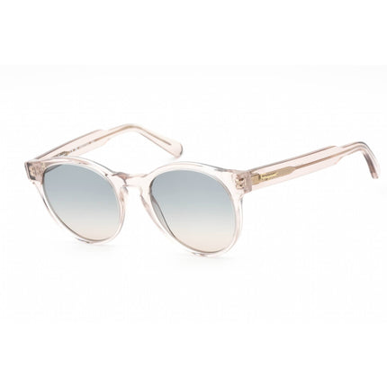 Salvatore Ferragamo Women's Sunglasses - Crystal Nude Plastic Round | SF1068S 260 ,