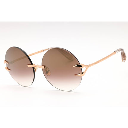 Roberto Cavalli Women's Sunglasses - Copper Gold Metal Round Full Rim | SRC006 8FCG ,