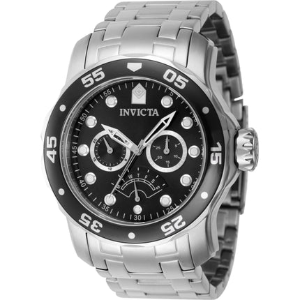 Invicta Men's Watch - Pro Diver Quartz Black Dial Stainless Steel Bracelet | 46992 ,