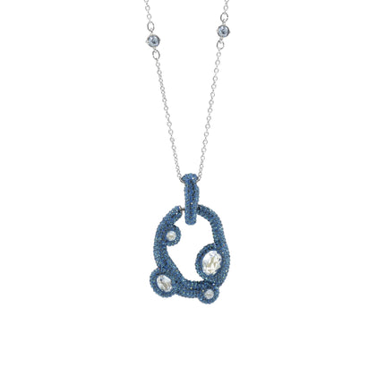 Swarovski Tigris Collection Blue Crystal Pendant | 5565790 ,