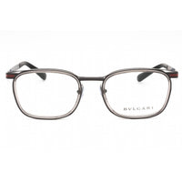 Bvlgari Men's Eyeglasses - Grey/Black Metal Full Rim Rectangular Frame | 0BV1117 128 ,