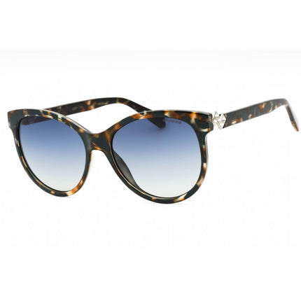 Polaroid Core Women's Sunglasses - Teal Havana Cat Eye Frame | PLD 4079/S/X 0CVT Z7 ,