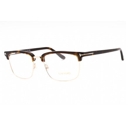 Tom Ford Men's Eyeglasses - Dark Havana Acetate Square Full Rim Frame | FT5504 052 ,