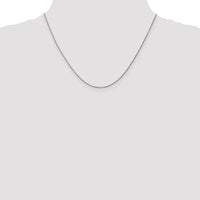 14k White Gold .95 mm Carded Cable Rope Chain | 8RW ,