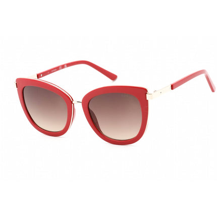 Guess Factory Women's Sunglasses - Shiny Red Plastic Cat Eye Full Rim | GF6089 66F ,