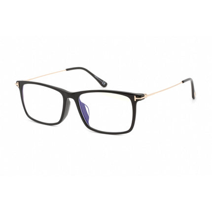 Tom Ford Men's Eyeglasses - Shiny Black Plastic Rectangular Frame | FT5758-F-B 001 ,