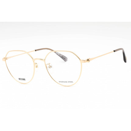 Moschino Women's Eyeglasses - Gold Geometric Metal Full Rim Frame | MOS564/F 0J5G 00 ,