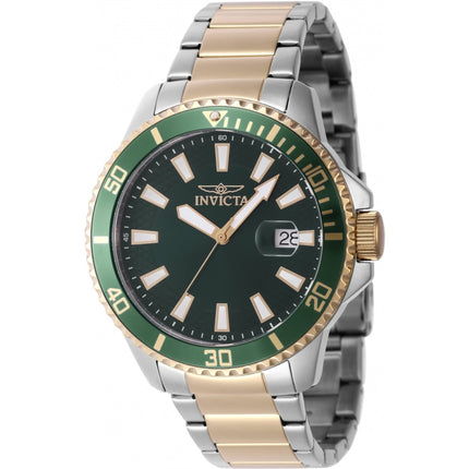 Invicta Men's Quartz Watch - Pro Diver Green/Gold Tone Bezel Two Tone Bracelet | 46143 ,
