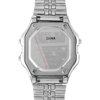 Timex Women's Watch - Pink and Grey Dial Silver Steel Bracelet Digital | TW2T48500 ,