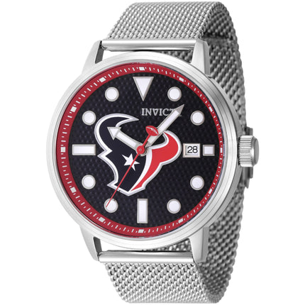 Invicta Men's Watch - NFL Houston Texans Dark Blue Dial Steel Mesh Bracelet | 47992 ,