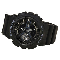Casio Men's G-Shock Extra Large World Time Ana-Digi Black Dial Alarm Black Resin Band Watch | GA110-1B ,