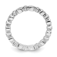 Sterling Silver Stackable Expressions Diamond Ring | QSK339 ,