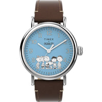 Timex Men's Watch - Standard X Peanuts Gang's All Here Brown Strap | TW2V89800VQ ,