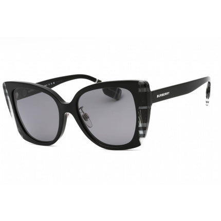 Burberry Women's Sunglasses - Black/Check White Black Cat Eye Frame | 0BE4393F 405181 ,