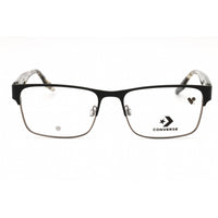 Converse Men's Eyeglasses - Matte Black Metal Rectangular Full Rim Frame | CV3024 001 ,