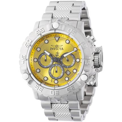 Invicta Men's Watch - Subaqua Poseidon Gunmetal and Yellow Dial Bracelet | 47180 ,